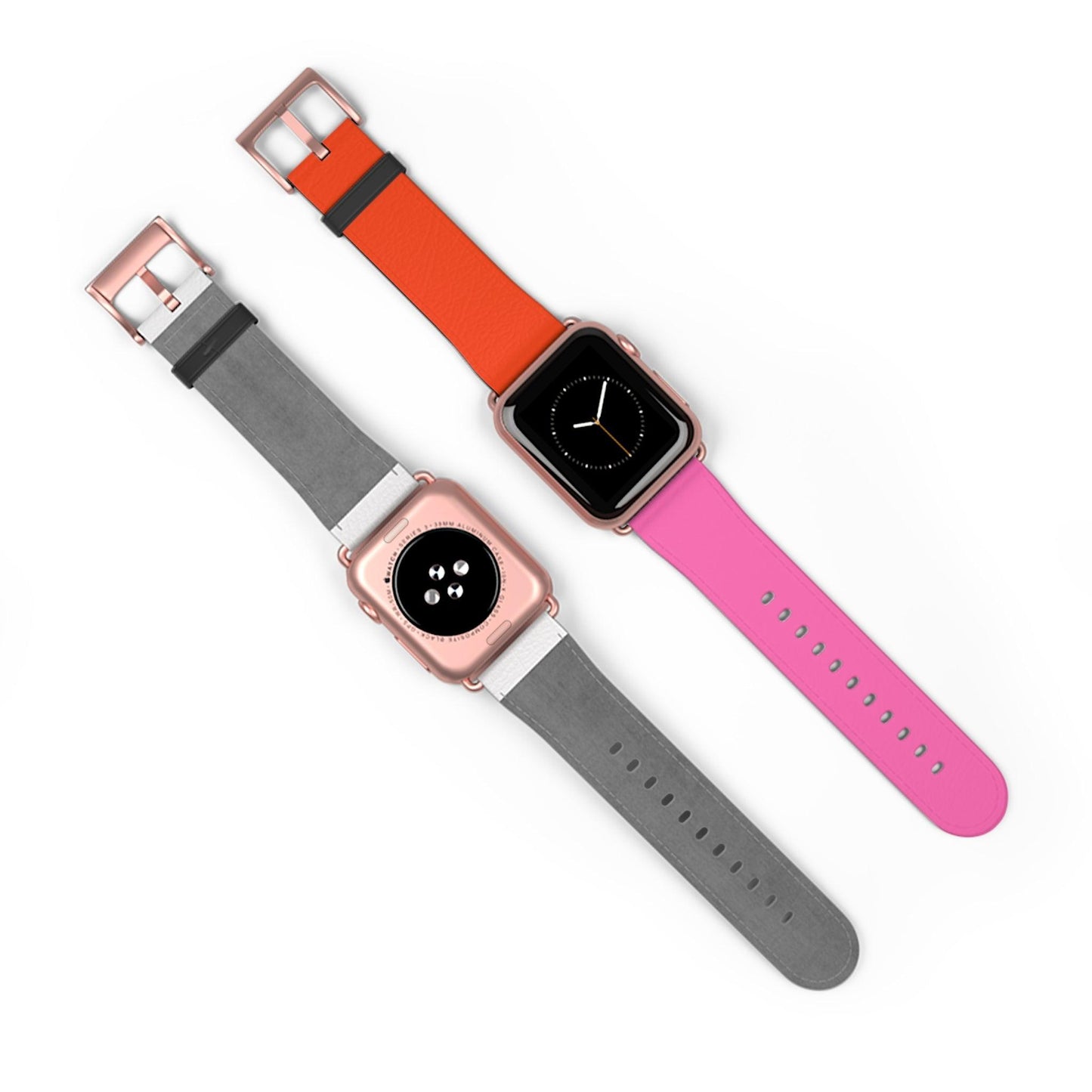 Plaid Sunset Orange & Pink Apple Watch Band - JGUS