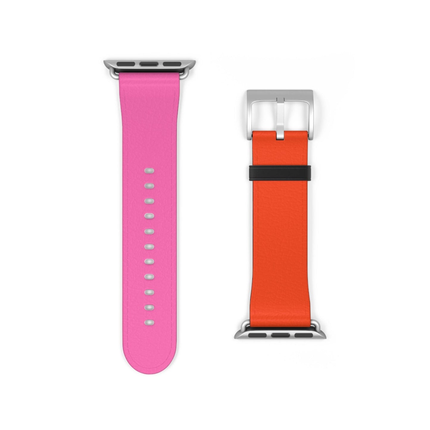 Plaid Sunset Orange & Pink Apple Watch Band - JGUS