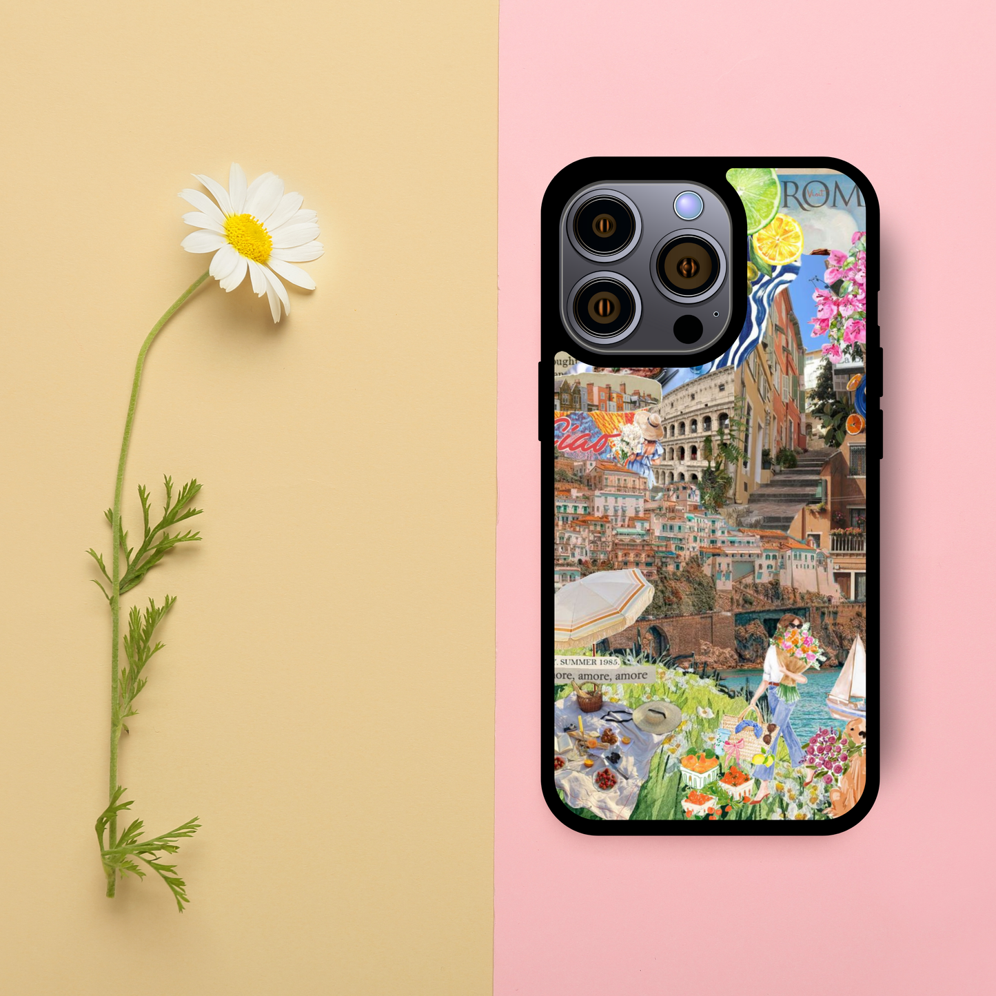 Rome Collage Phone Case – Stylish iPhone Protection with Iconic Italian Flair