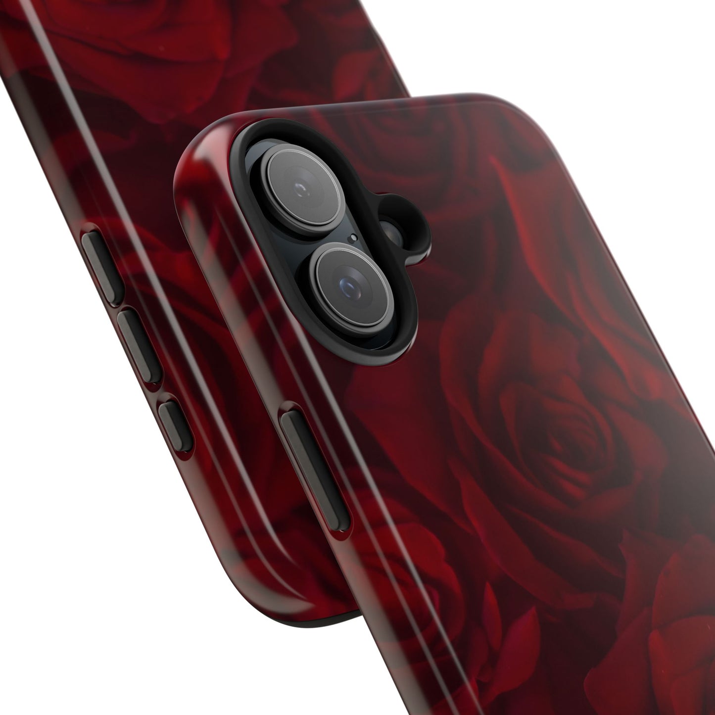 Velvet Rose – Burgundy Floral Phone Case – Timeless Elegance and Protection