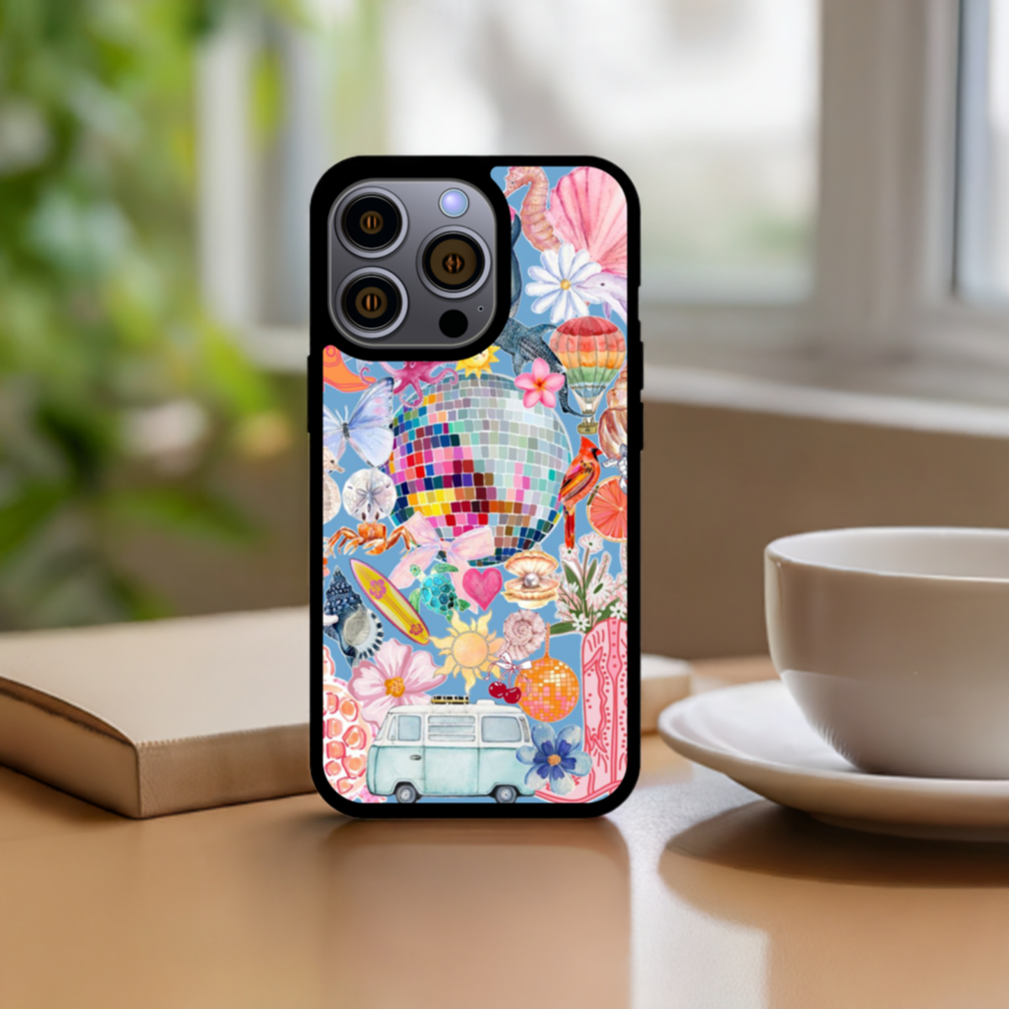Retro Adventure Mix Collage Phone Case – A Bold and Stylish iPhone Accessory