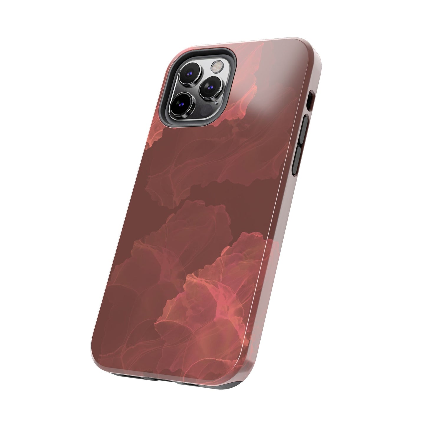 Blush Ink Splash iPhone Case – Dual-Layer, Shockproof Protection
