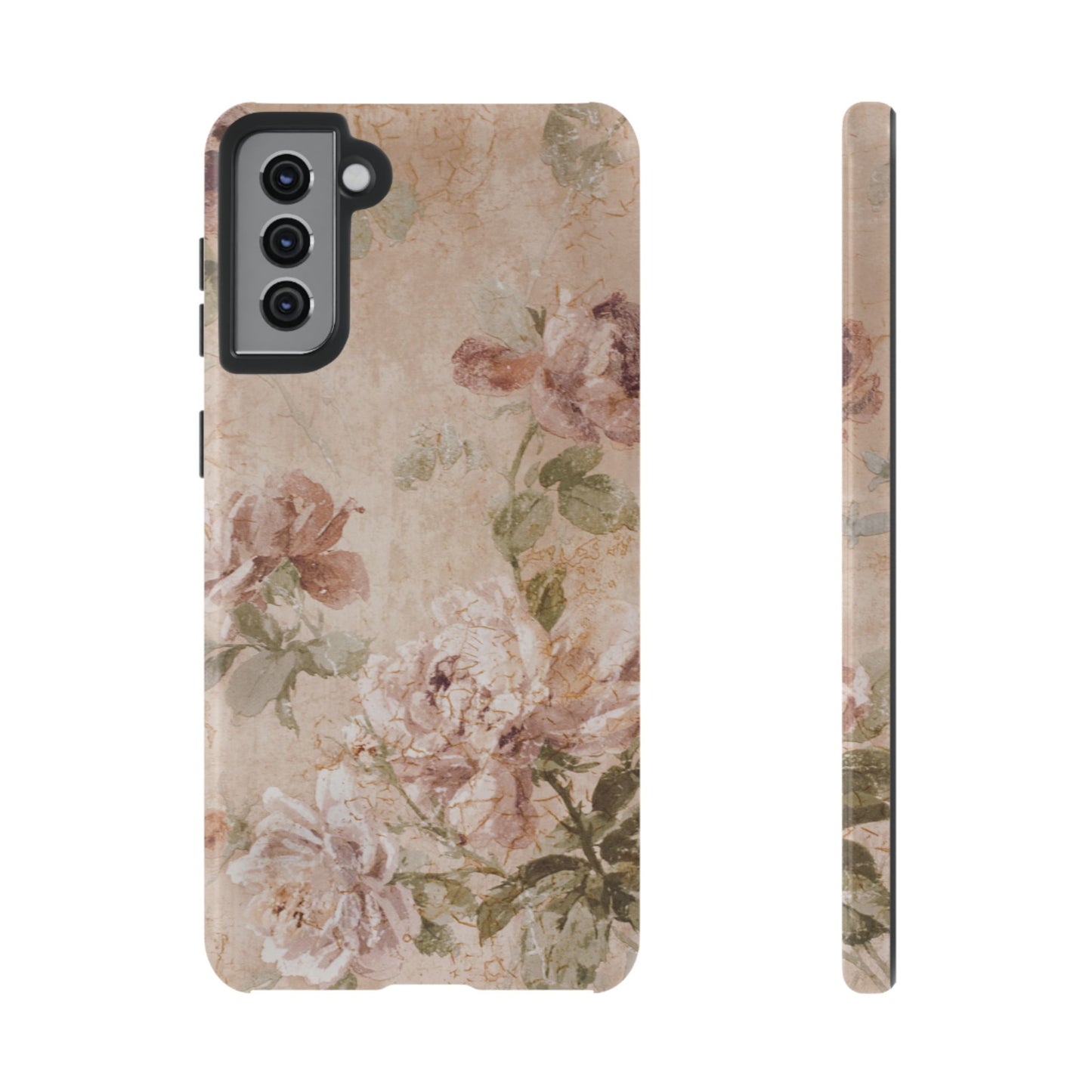 Victorian Floral Phone Case – Vintage Flower Design for iPhone & Samsung