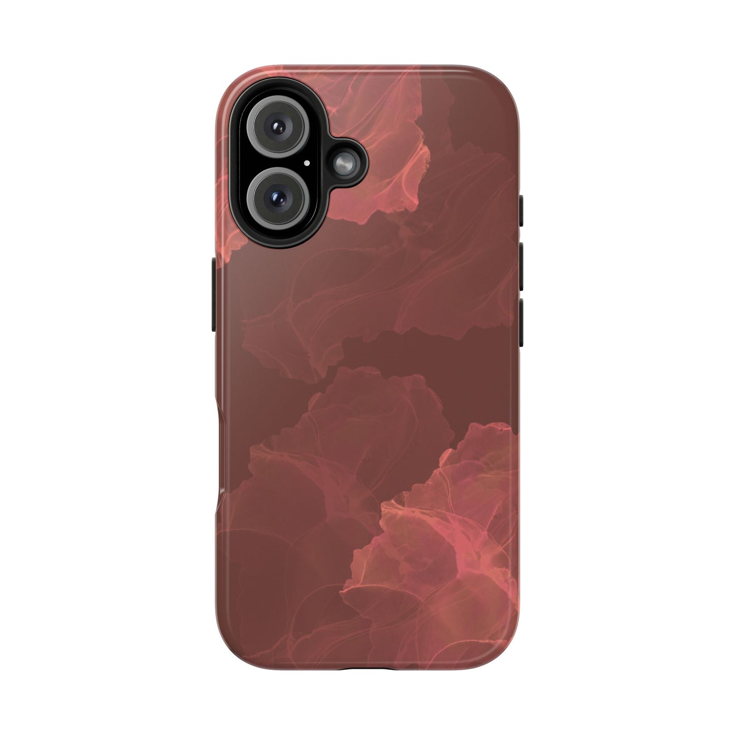Blush Ink Splash iPhone Case – Dual-Layer, Shockproof Protection