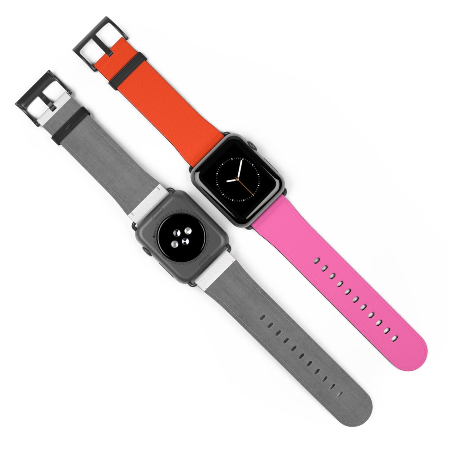 Plaid Sunset Orange & Pink Apple Watch Band - JGUS