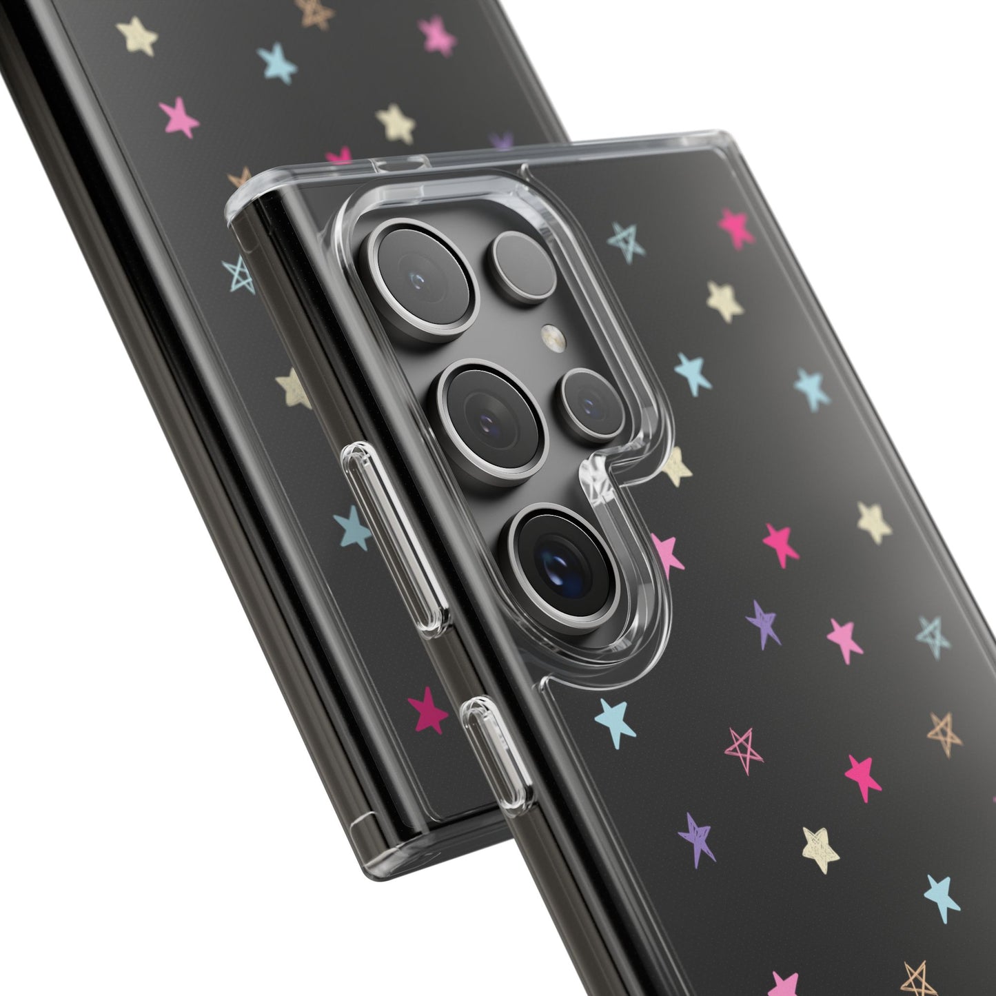 Star Pattern Clear Phone Case