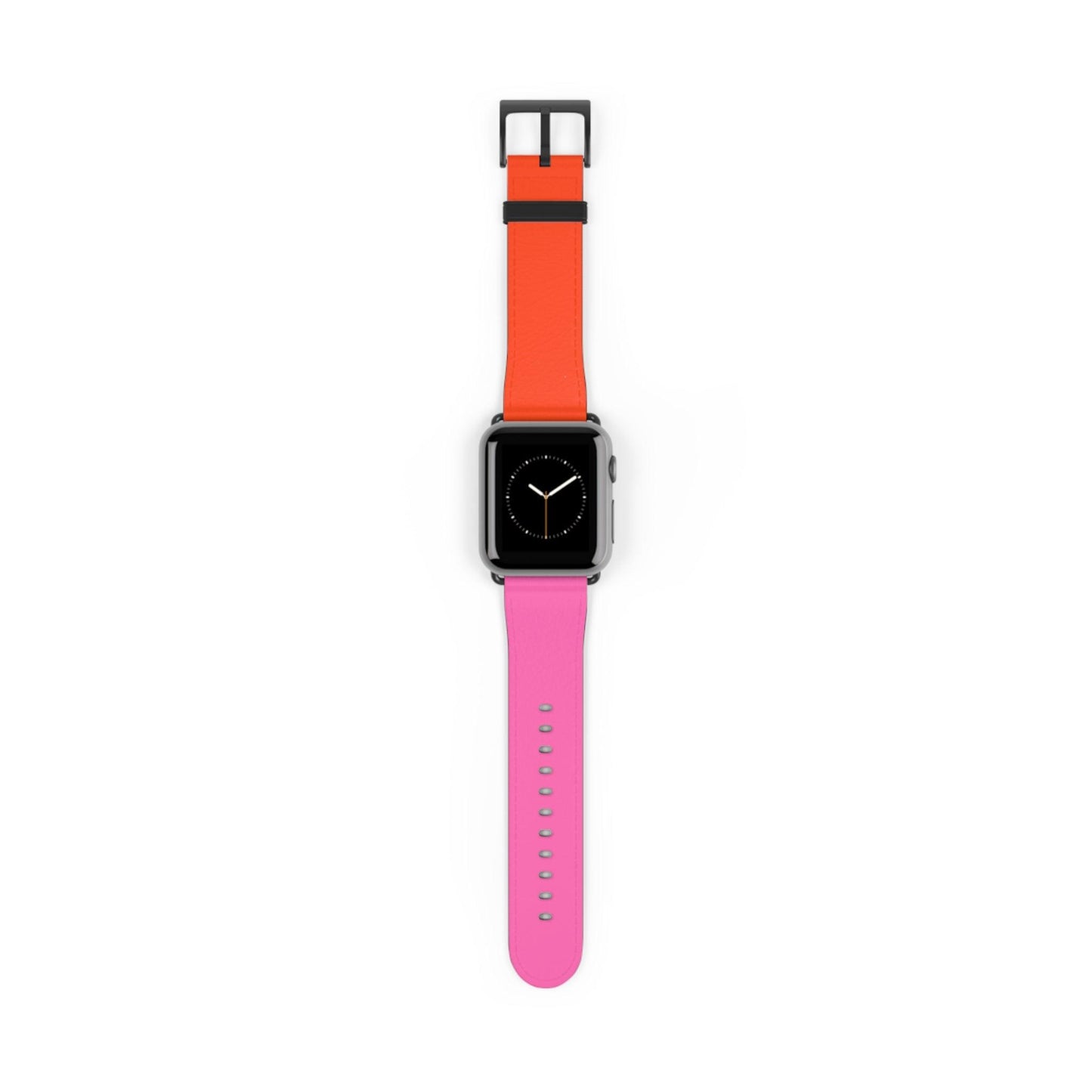 Plaid Sunset Orange & Pink Apple Watch Band - JGUS
