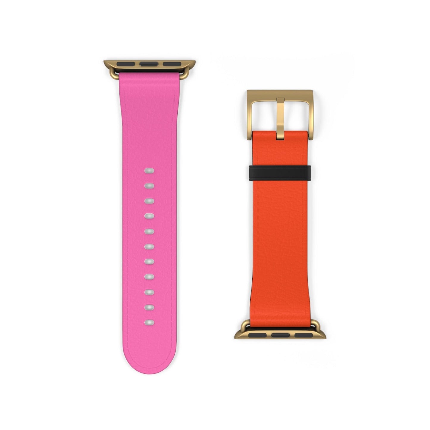 Plaid Sunset Orange & Pink Apple Watch Band - JGUS