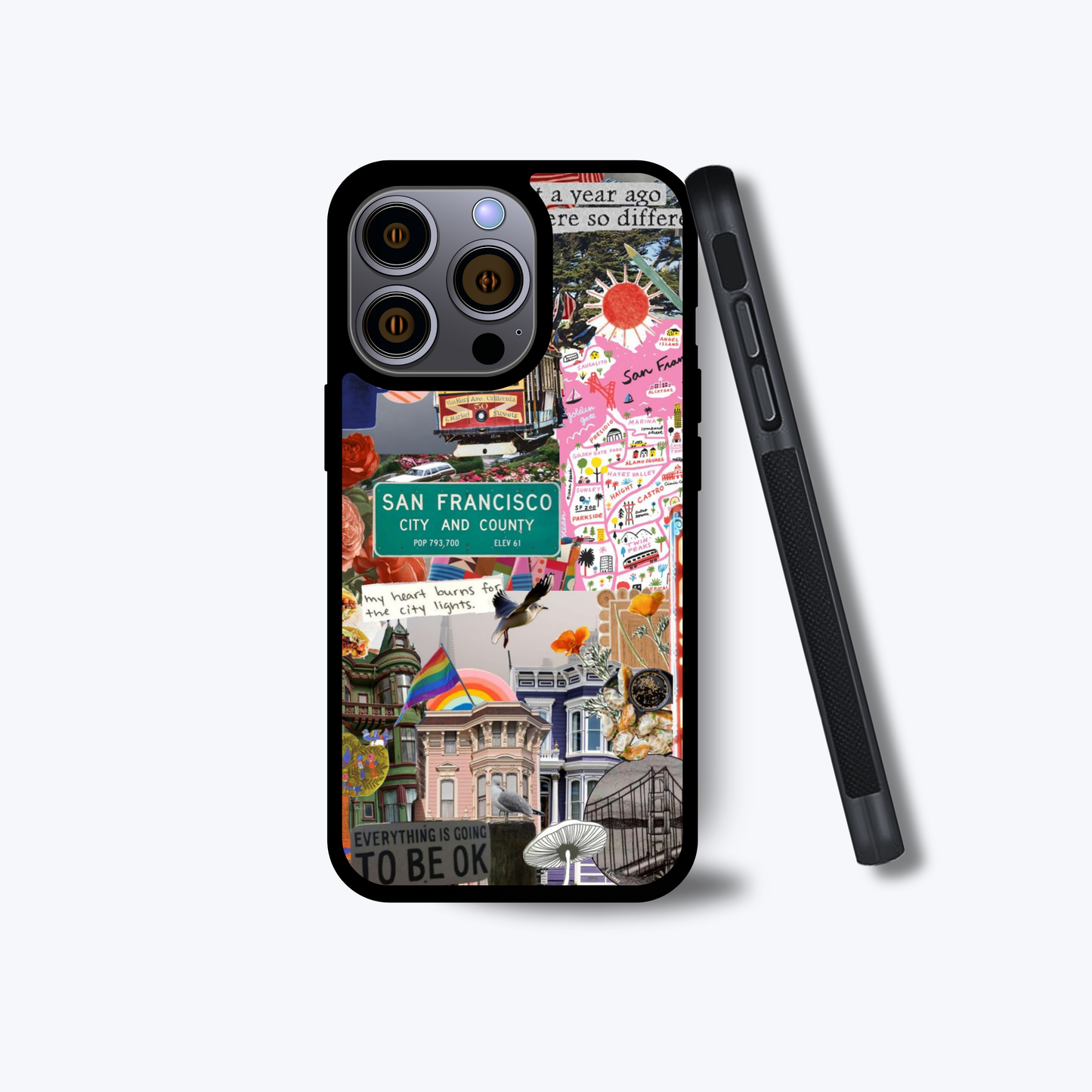 San Francisco Spirit Collage Phone Case – Iconic City Design for iPhone