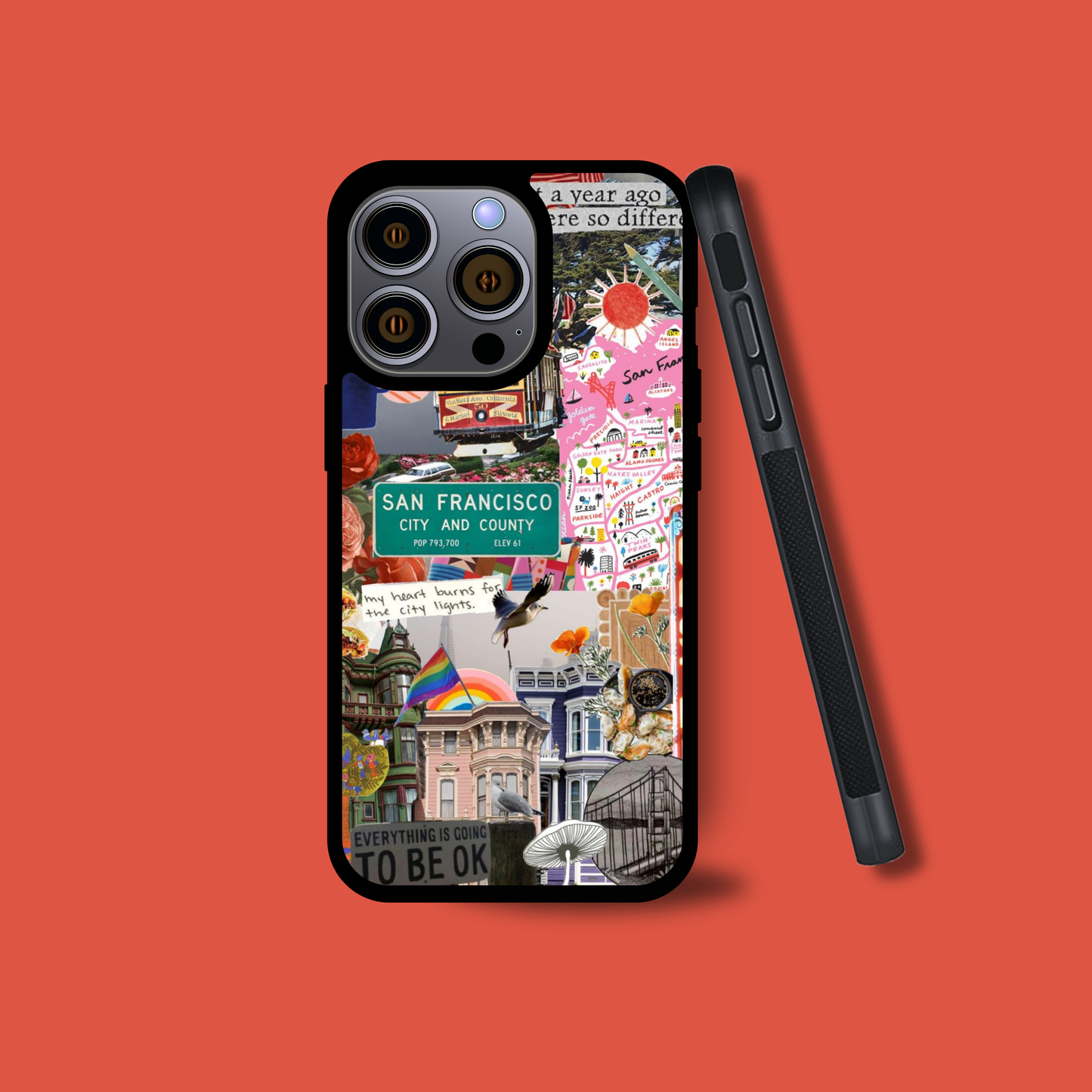 San Francisco Spirit Collage Phone Case – Iconic City Design for iPhone