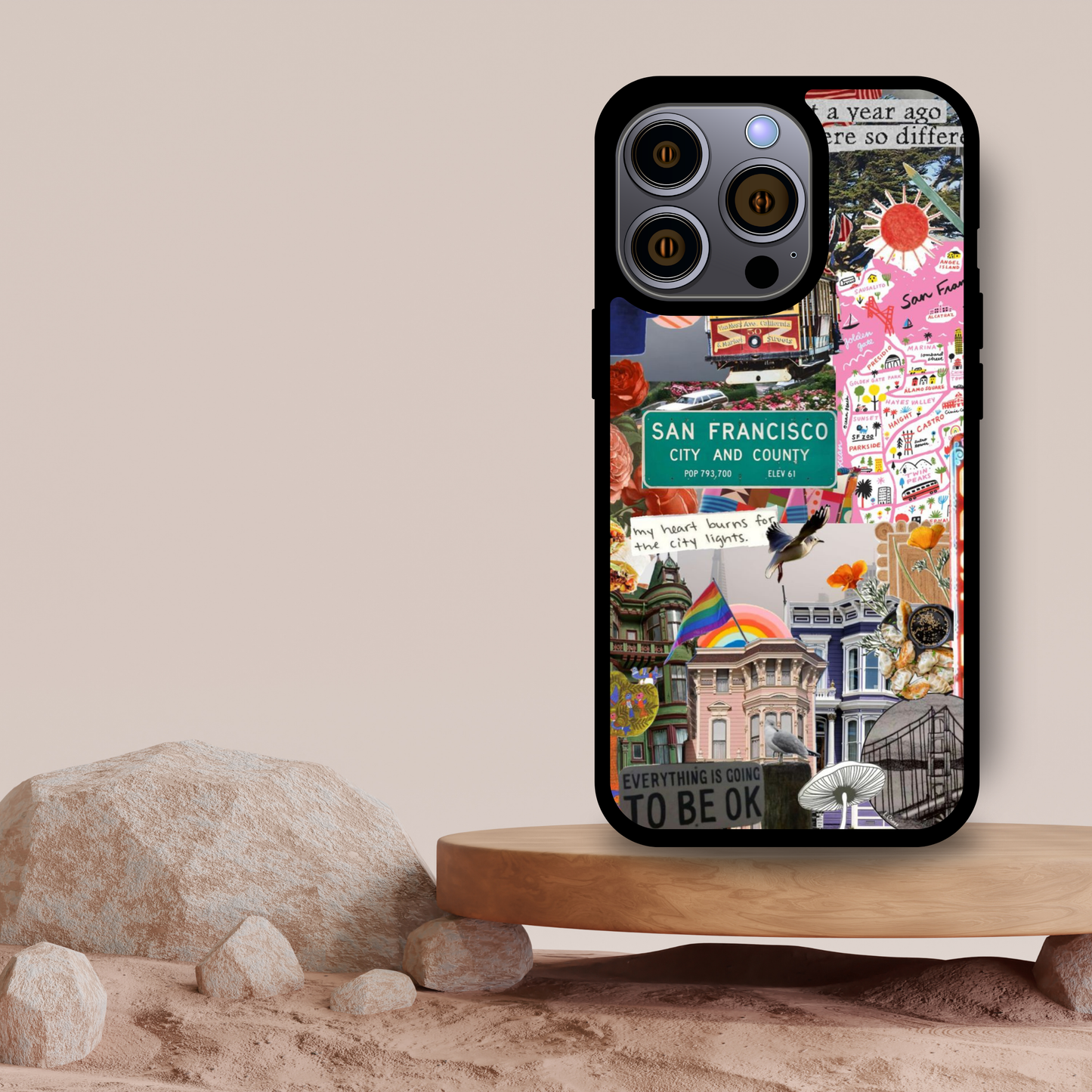 San Francisco Spirit Collage Phone Case – Iconic City Design for iPhone