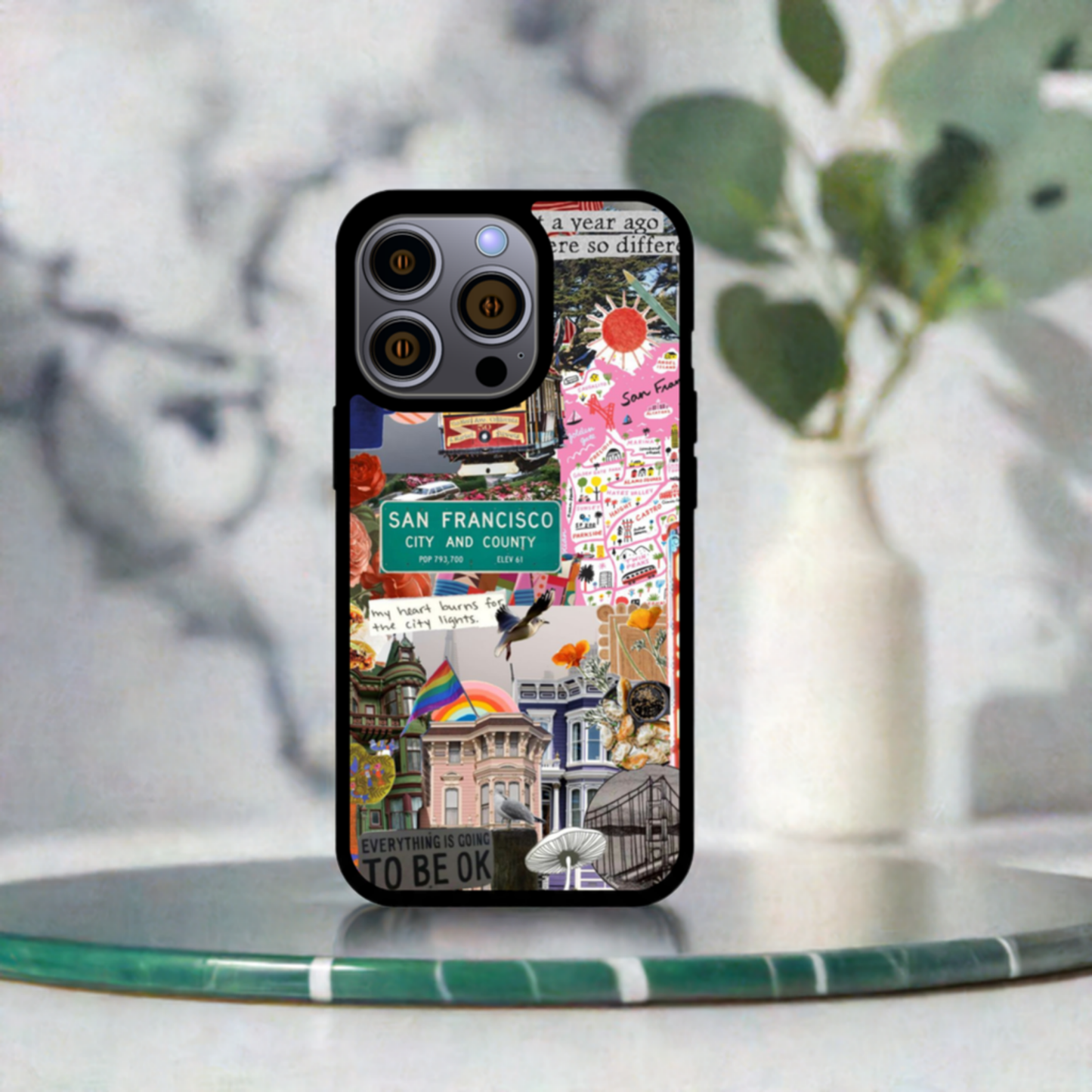 San Francisco Spirit Collage Phone Case – Iconic City Design for iPhone