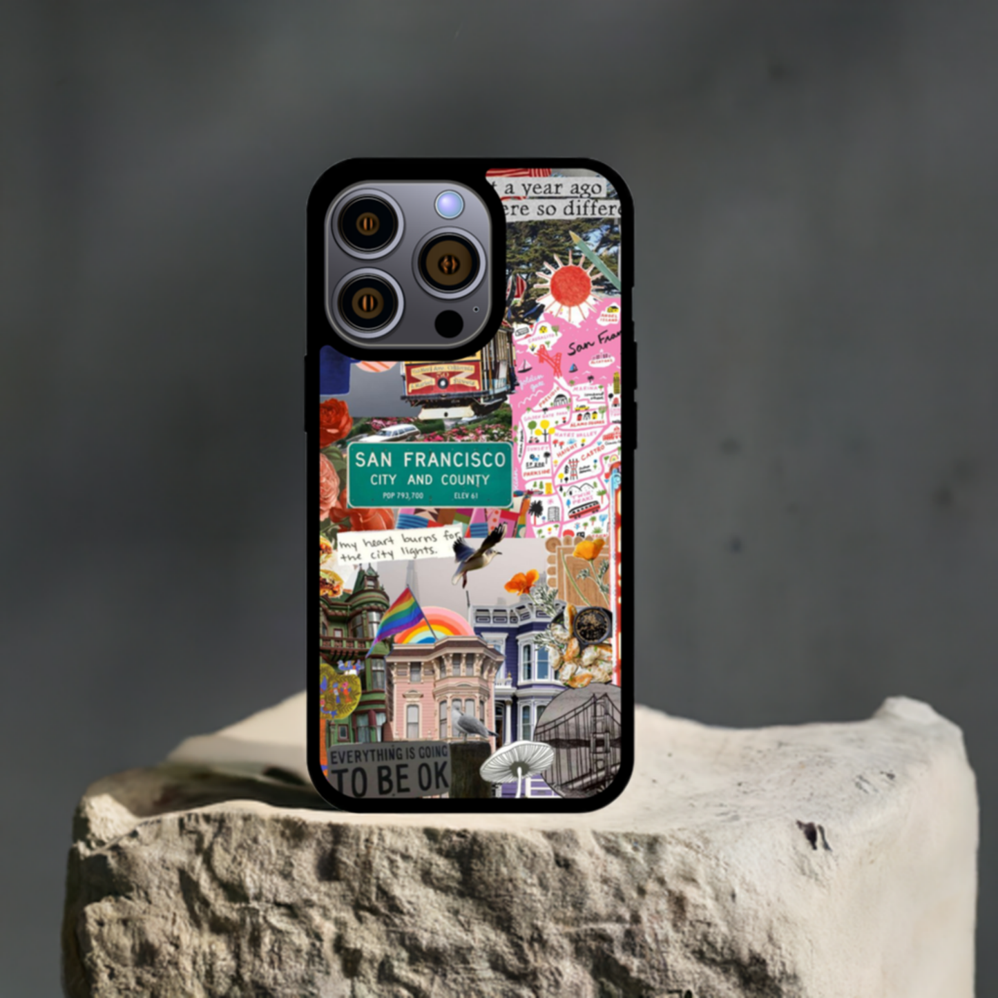 San Francisco Spirit Collage Phone Case – Iconic City Design for iPhone