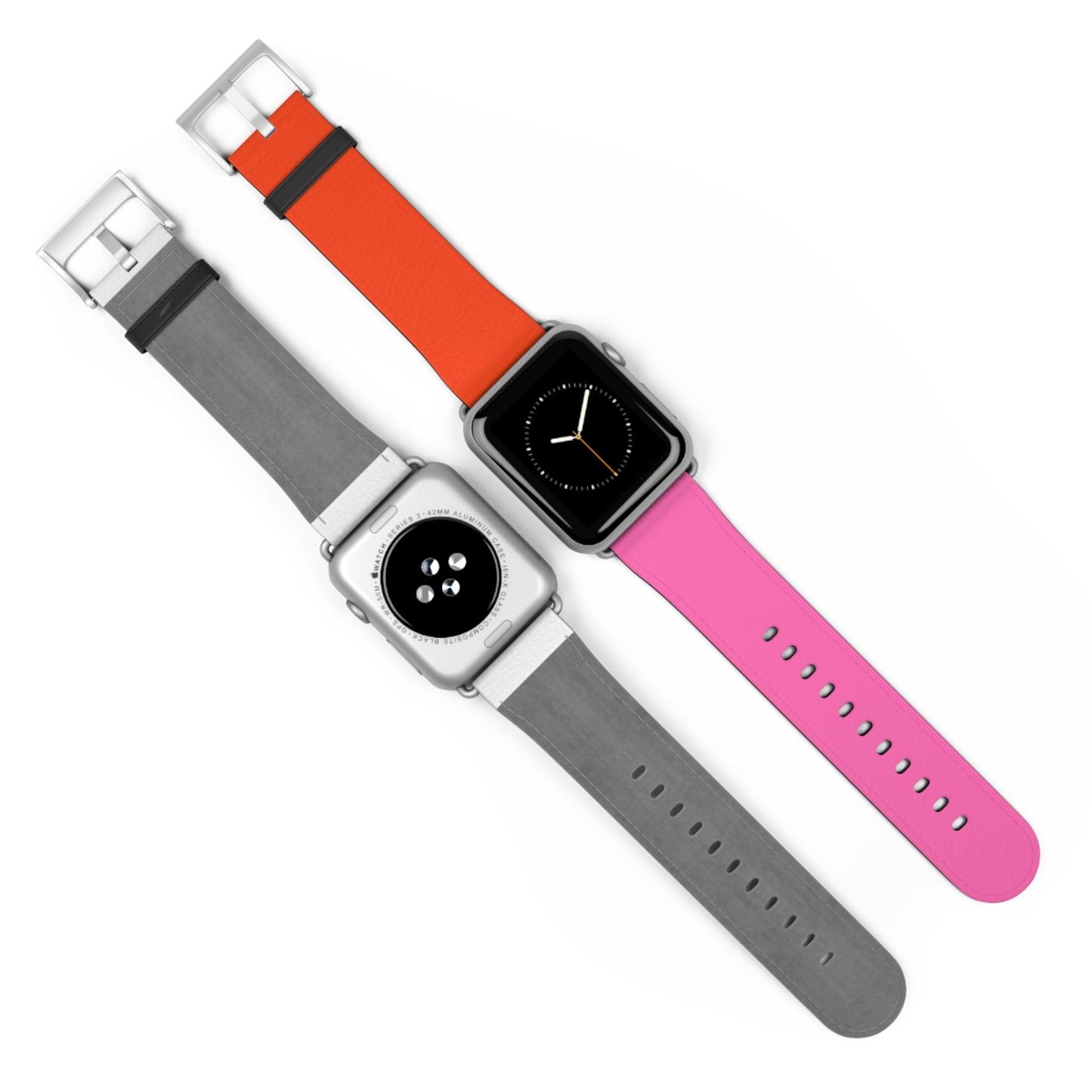 Plaid Sunset Orange & Pink Apple Watch Band - JGUS