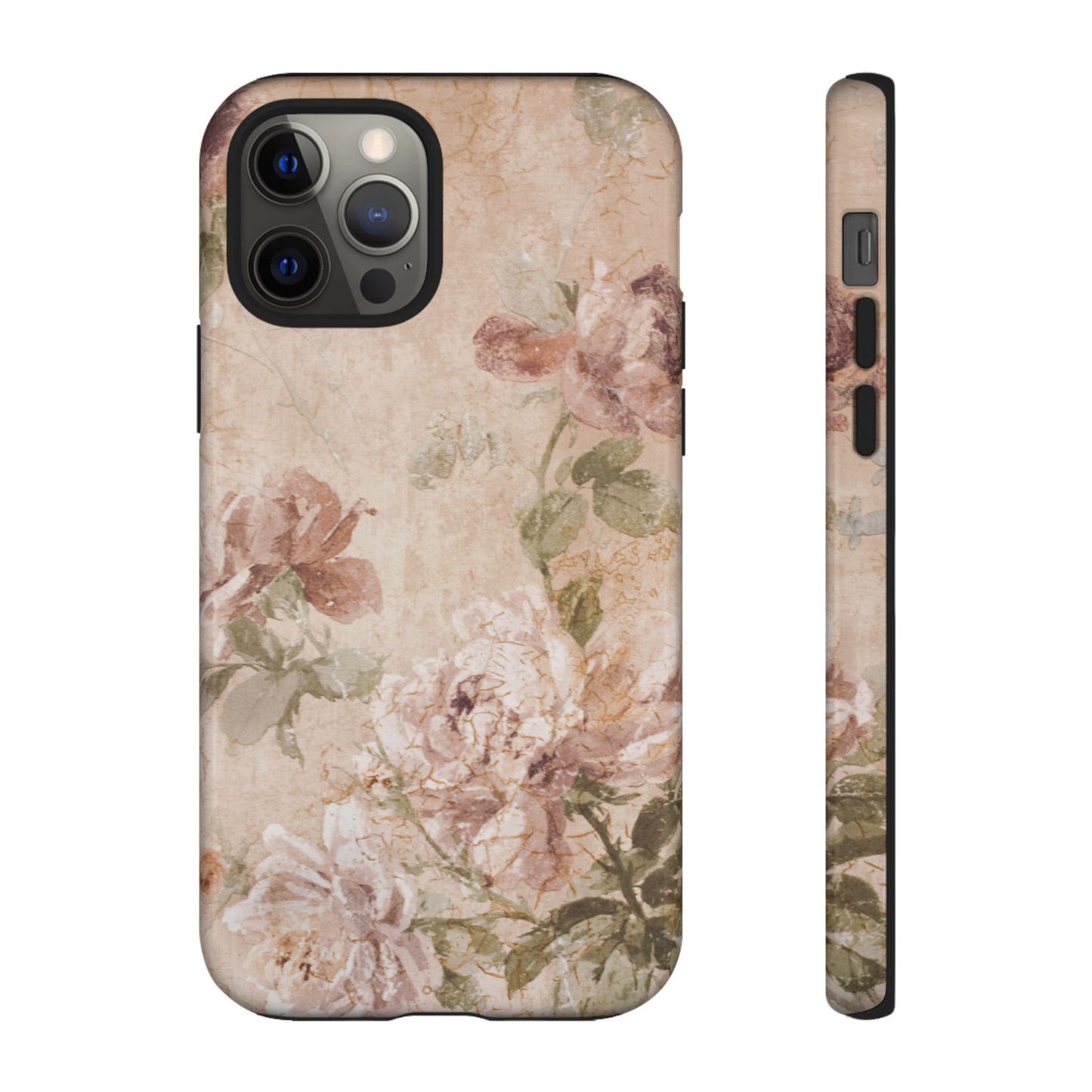 Victorian Floral Phone Case – Vintage Flower Design for iPhone & Samsung