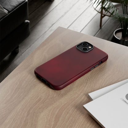 Vintage Burgundy Cherry Phone Case – Elegant Floral Design for iPhone 17 & Samsung Galaxy | Tough Protective Cover - JGUS