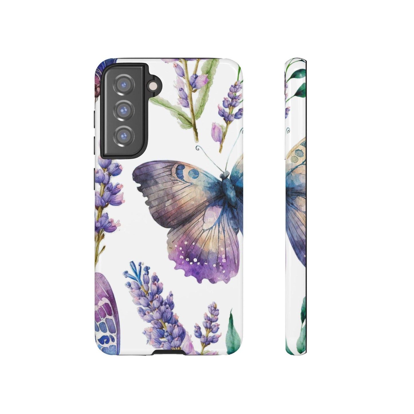 Lavender Butterfly Protective Phone Case