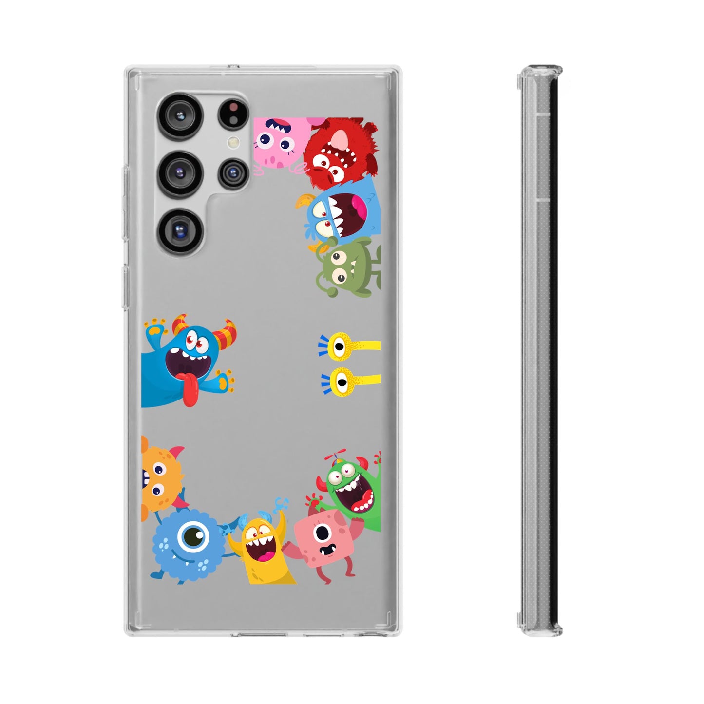 Monster Party Clear Phone Case