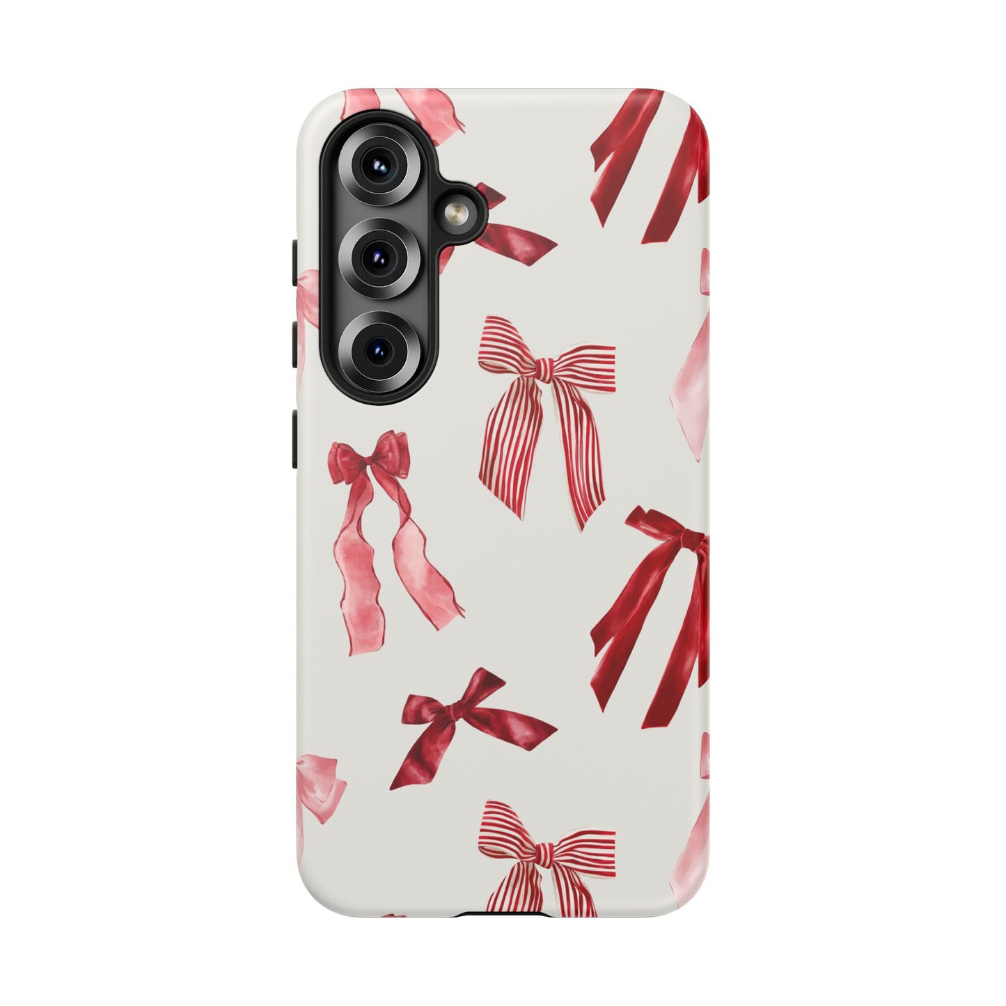 Burgundy Chic Bow Design Phone Case - JGUS