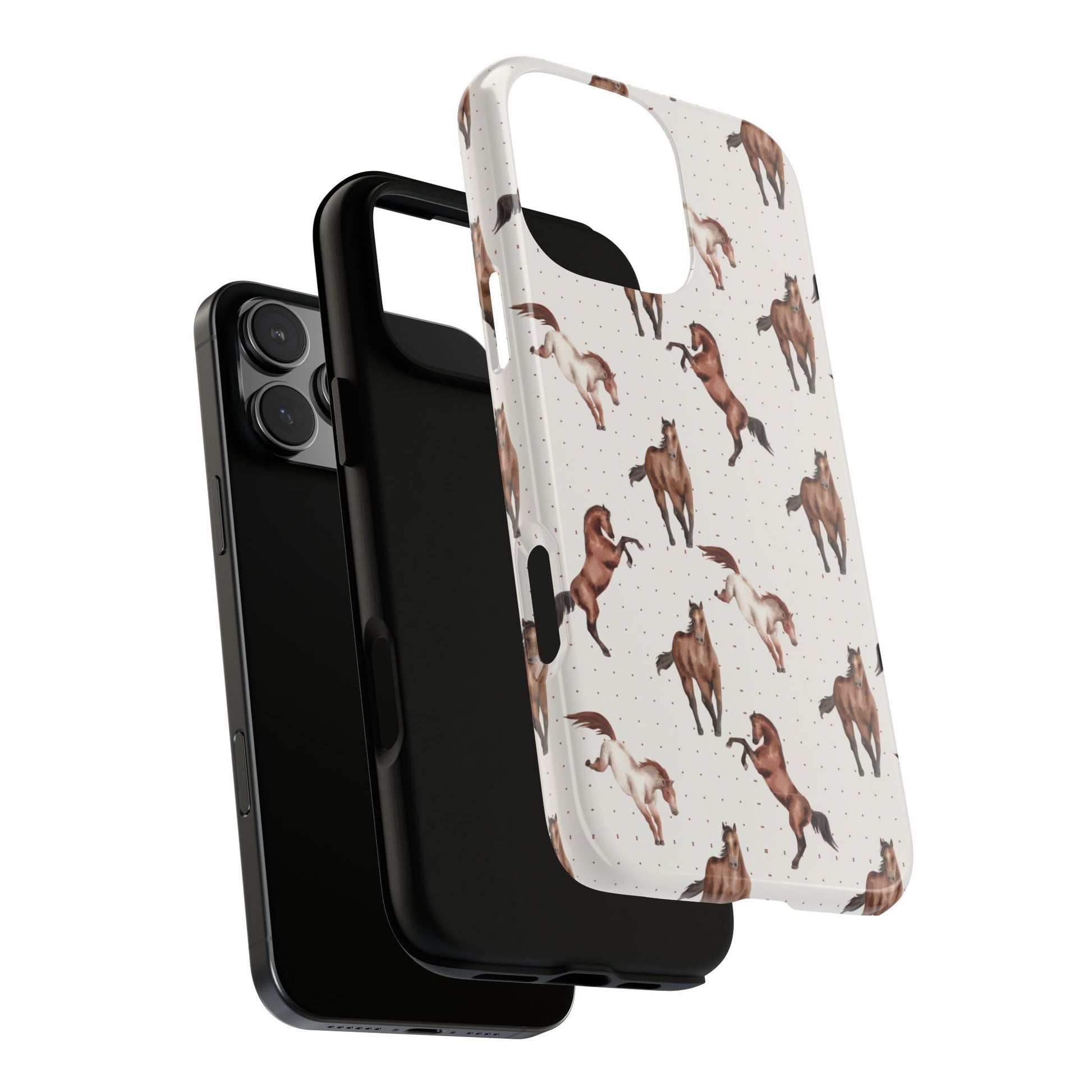 Wild Mustang Horse Pattern Phone Case – Stylish, Protective & Eco-Friendly - JGUS