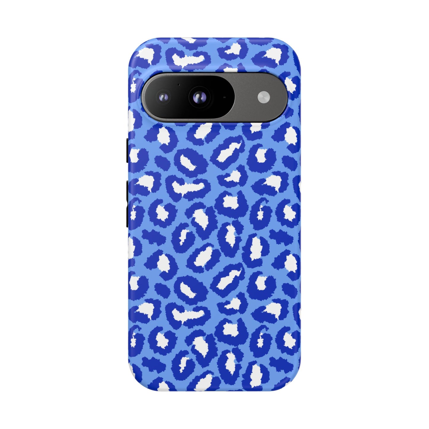 Leopard Vibes - Blue Edition Phone Case for iPhone & Samsung - Stylish & Durable Animal Print Case - JGUS