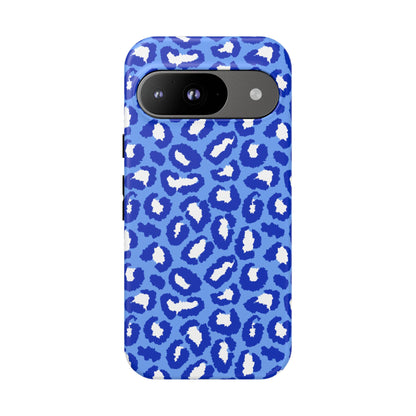 Leopard Vibes - Blue Edition Phone Case for iPhone & Samsung - Stylish & Durable Animal Print Case - JGUS