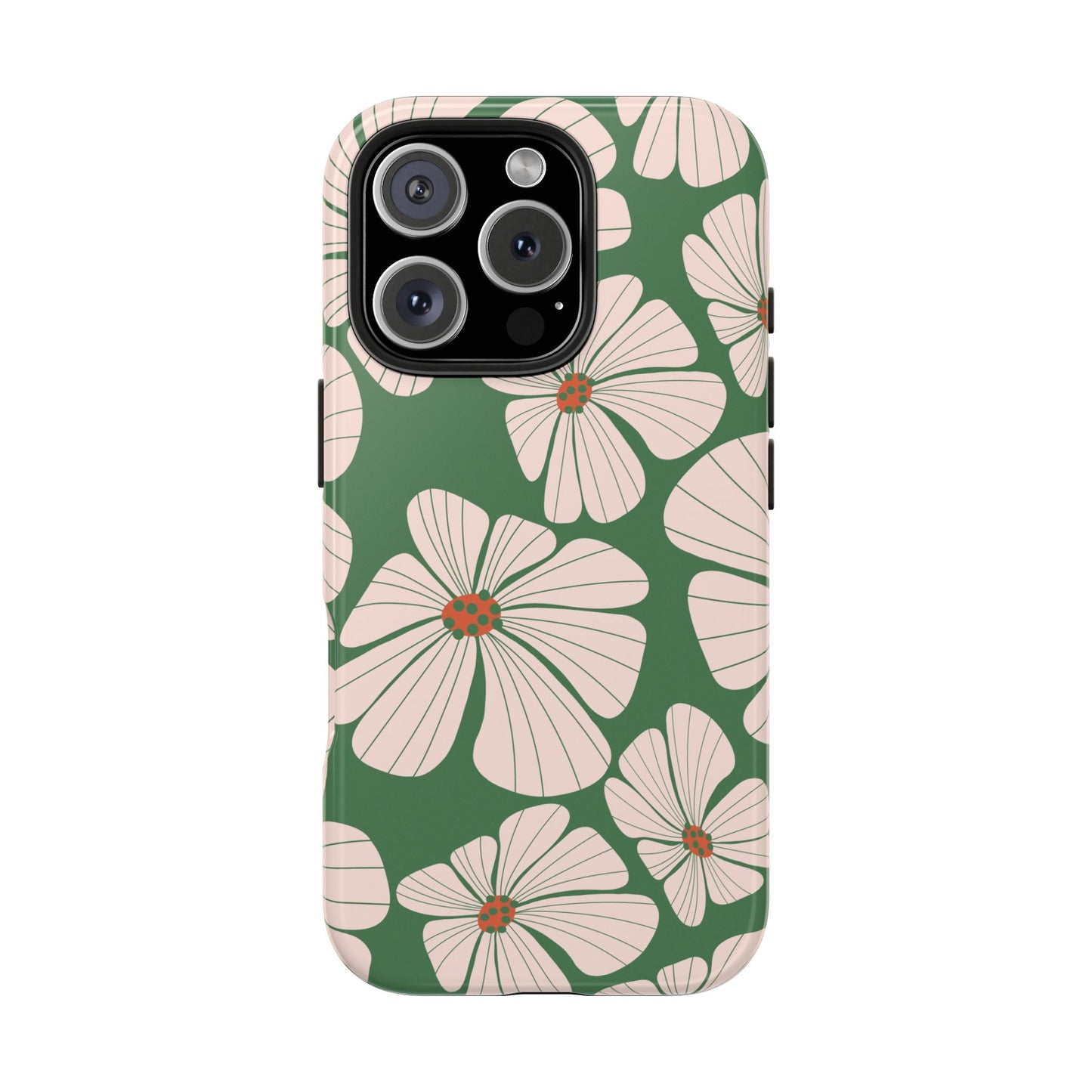 Retro Floral Abstract Phone Case – Vintage 70s & 80s Aesthetic for iPhone & Samsung