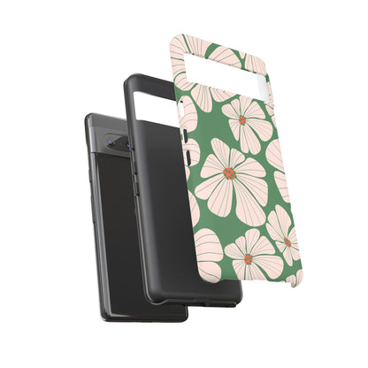 Retro Floral Abstract Phone Case – Vintage 70s & 80s Aesthetic for iPhone & Samsung - JGUS