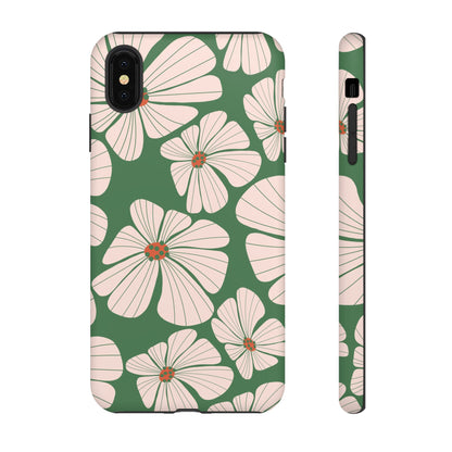 Retro Floral Abstract Phone Case – Vintage 70s & 80s Aesthetic for iPhone & Samsung - JGUS