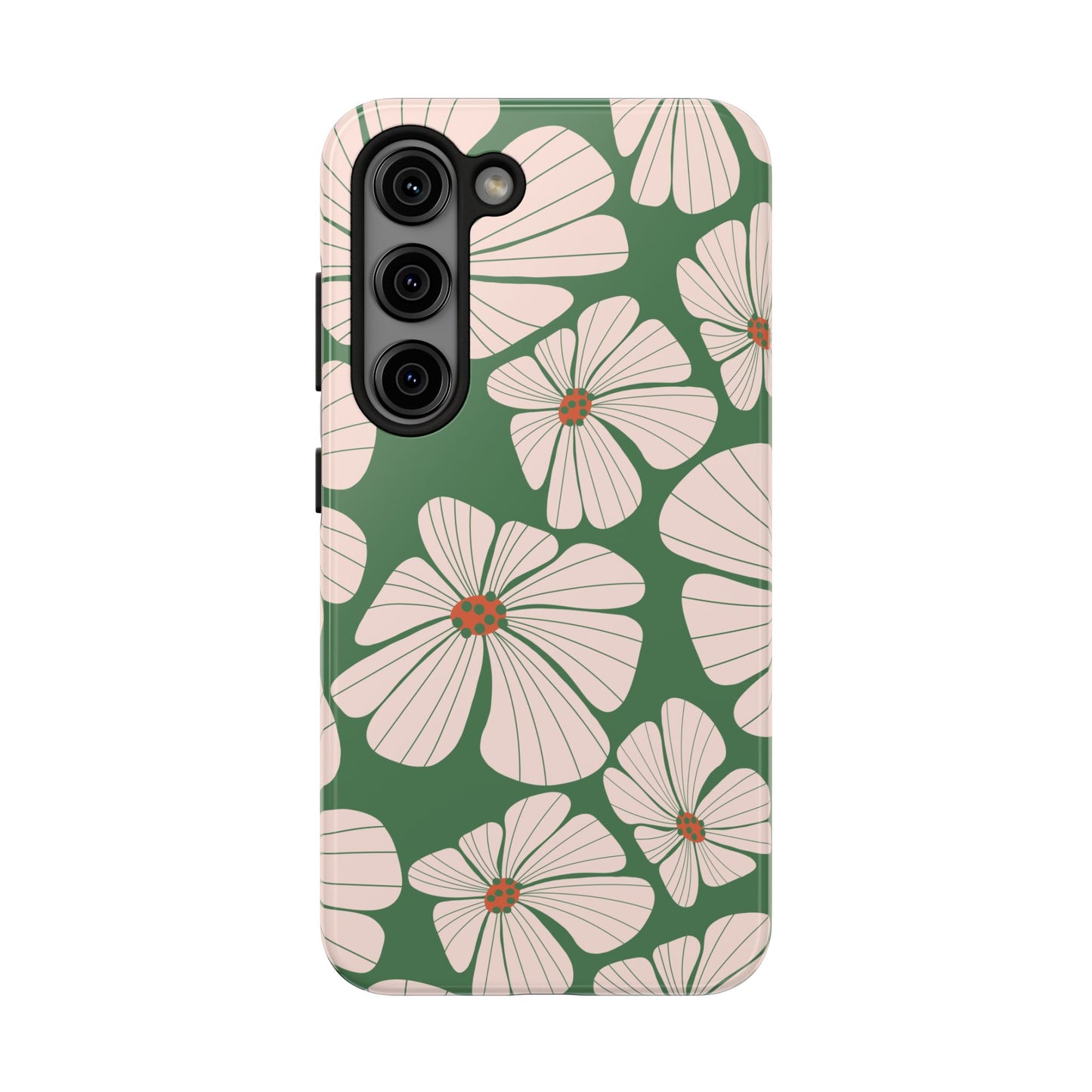 Retro Floral Abstract Phone Case – Vintage 70s & 80s Aesthetic for iPhone & Samsung