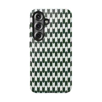 Green Harmony Geometric Phone Case – Durable, Slim, and MagSafe Compatible - JGUS