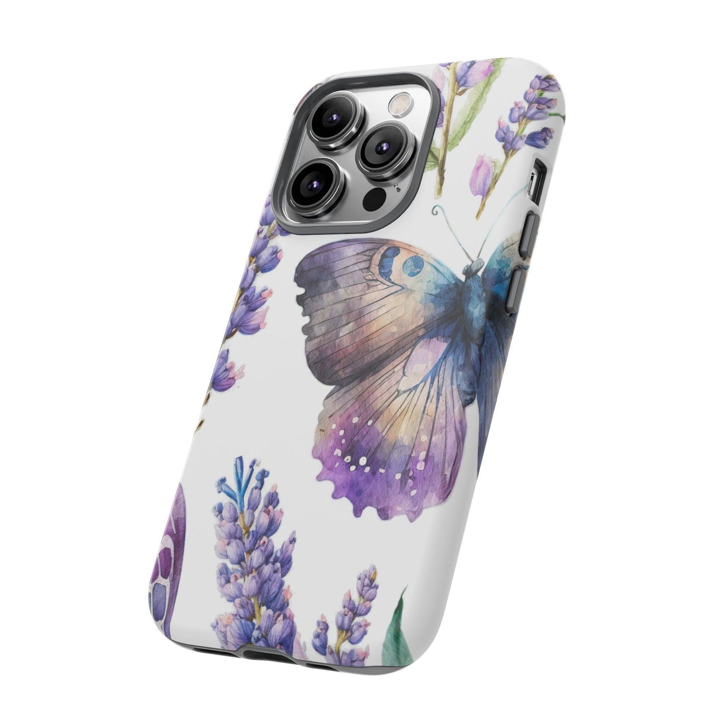 Lavender Butterfly Protective Phone Case