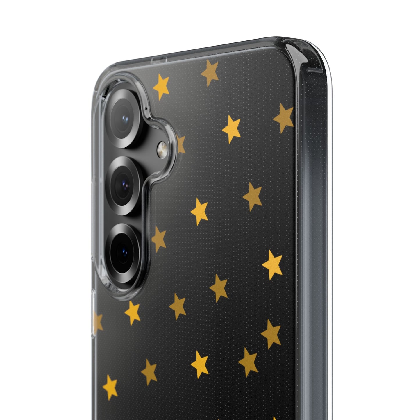 Yellow Stars Clear Phone Case