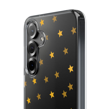 Yellow Stars Clear Phone Case