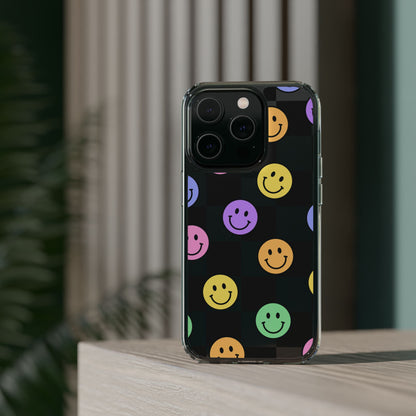 Happy Vibes Clear Phone Case