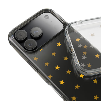 Yellow Stars Clear Phone Case