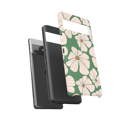 Retro Floral Abstract Phone Case – Vintage 70s & 80s Aesthetic for iPhone & Samsung - JGUS