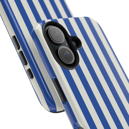 Blue White Striped Phone Case