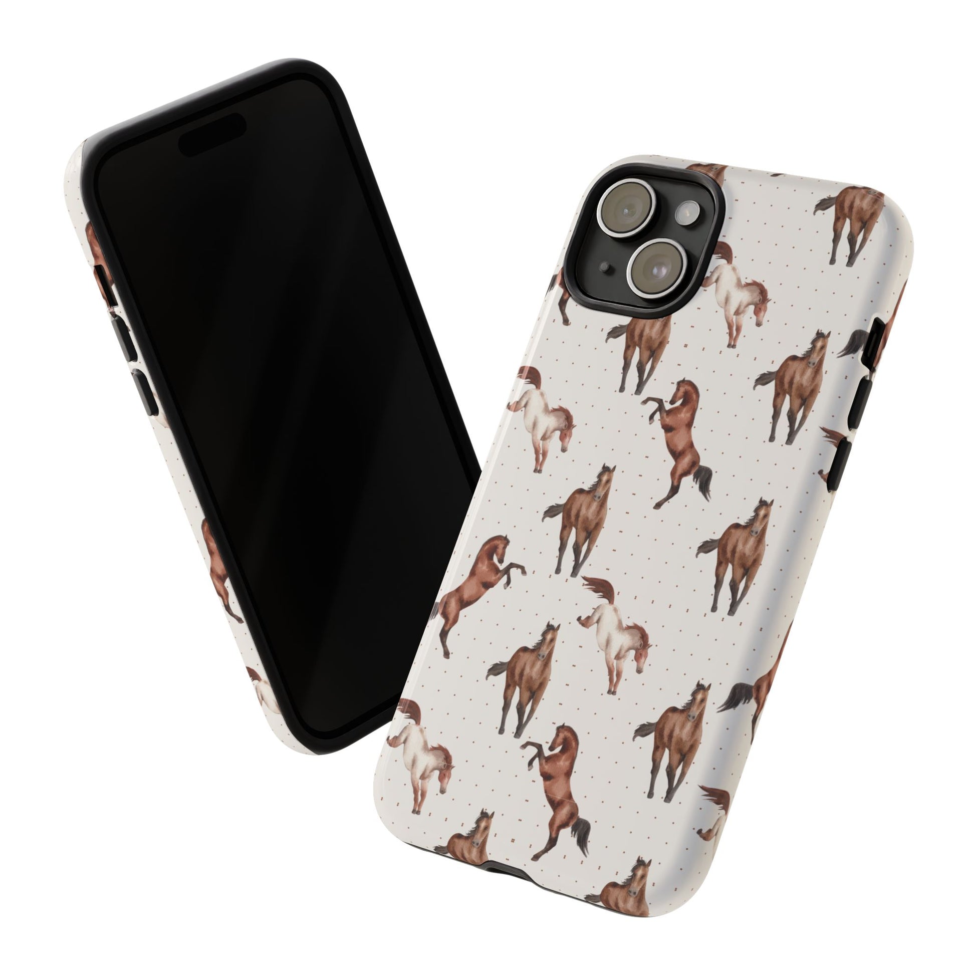 Wild Mustang Horse Pattern Phone Case – Stylish, Protective & Eco-Friendly - JGUS