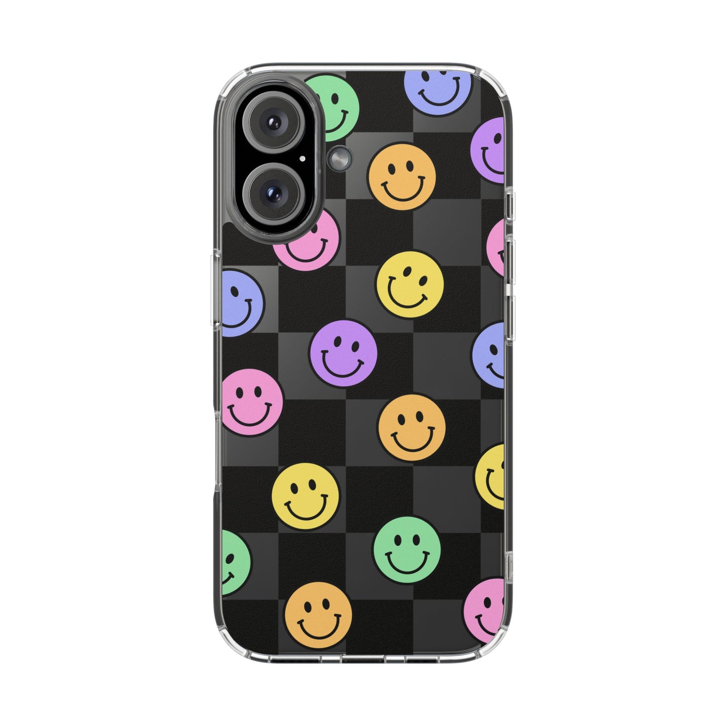 Happy Vibes Clear Phone Case