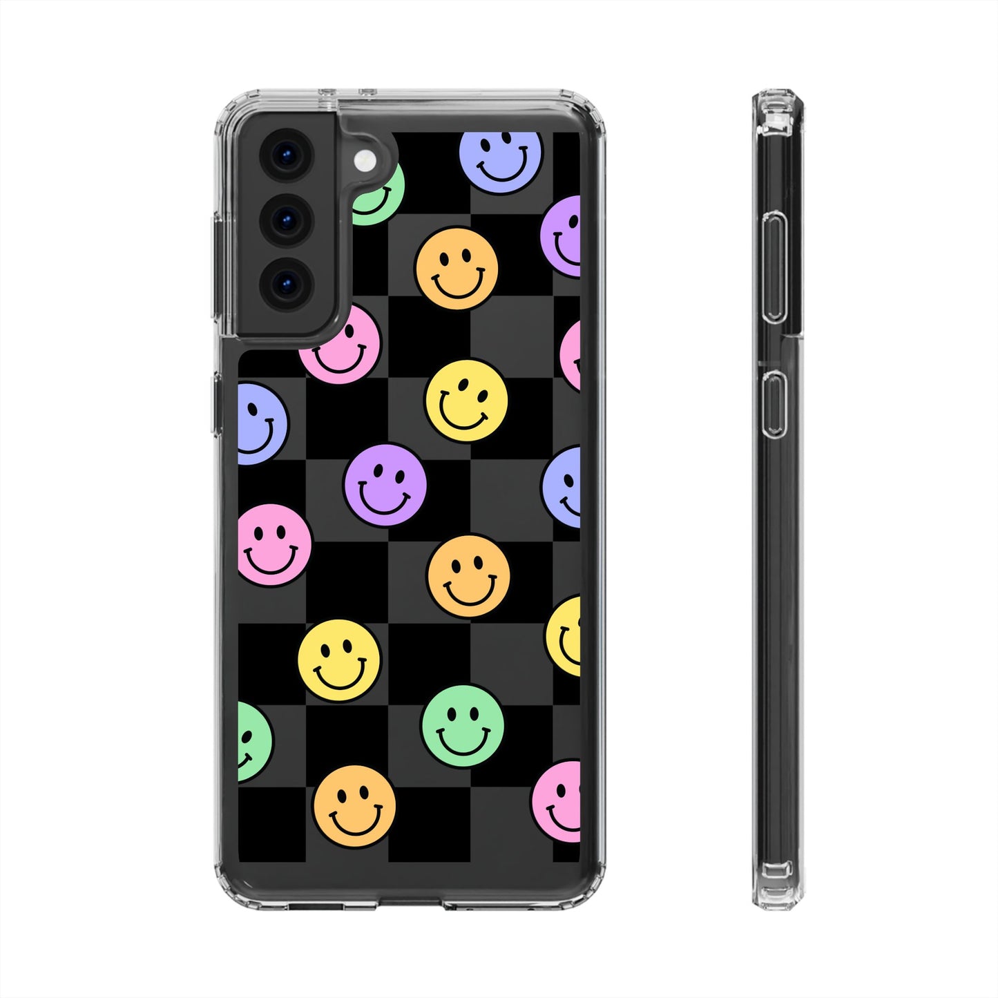 Happy Vibes Clear Phone Case