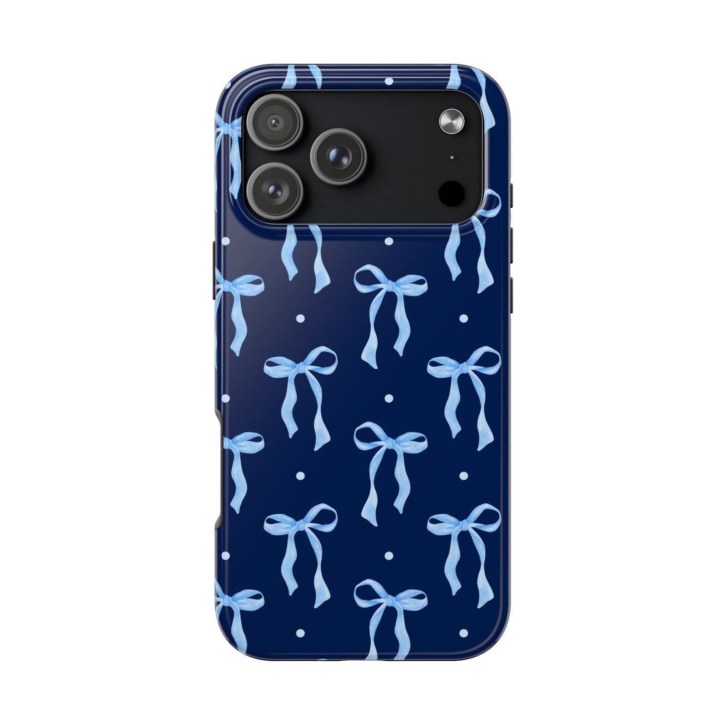Bows and Blues Phone Case – Cute & Durable Bow Print Case for iPhone & Samsung