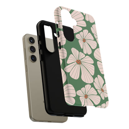 Retro Floral Abstract Phone Case – Vintage 70s & 80s Aesthetic for iPhone & Samsung - JGUS