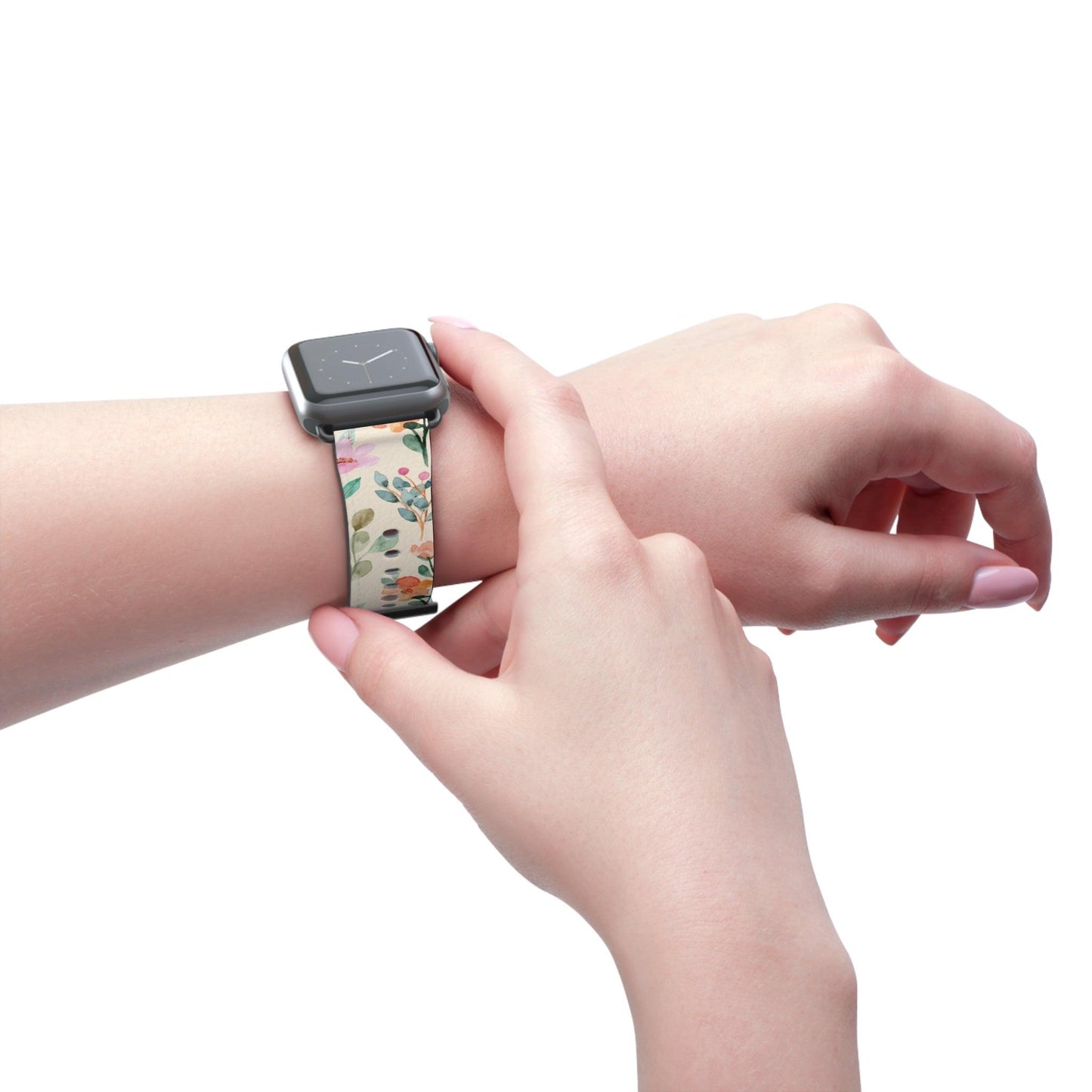 Petal Splash Watercolor Symphony Apple Watch Band - JGUS