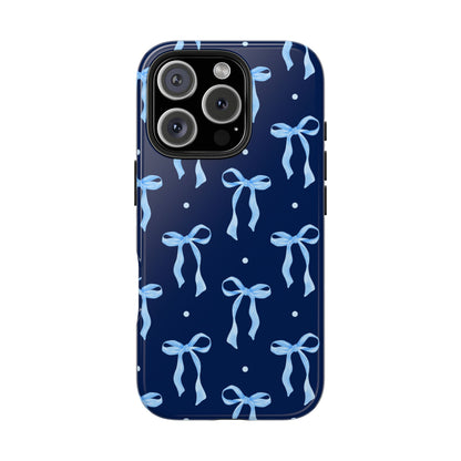 Bows and Blues Phone Case – Cute & Durable Bow Print Case for iPhone & Samsung
