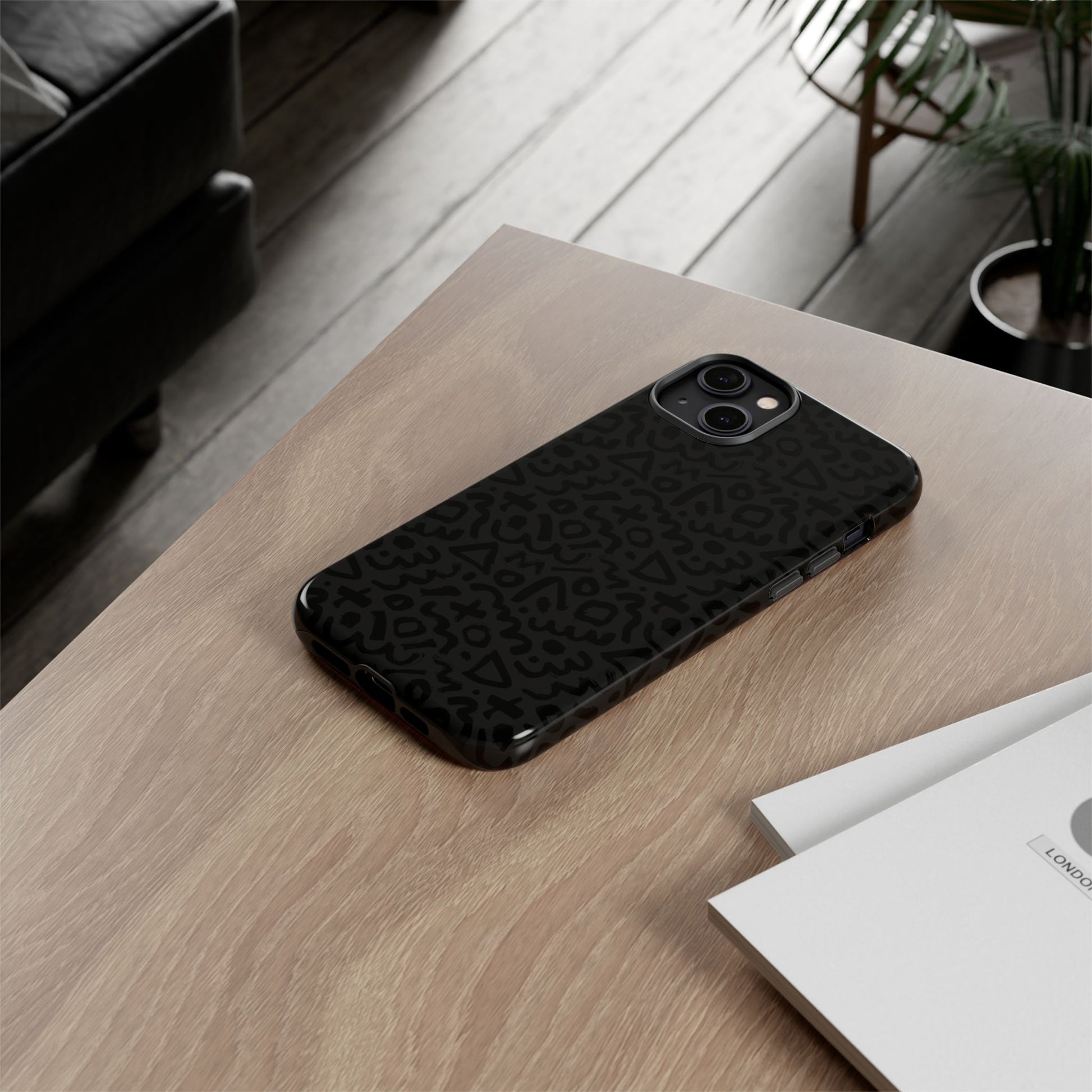 Retro Geometric Vibes Phone Case – 80s 90s Vintage Abstract Pattern for iPhone & Samsung - JGUS