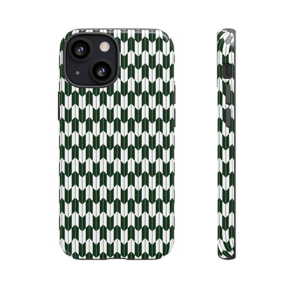 Green Harmony Geometric Phone Case – Durable, Slim, and MagSafe Compatible - JGUS