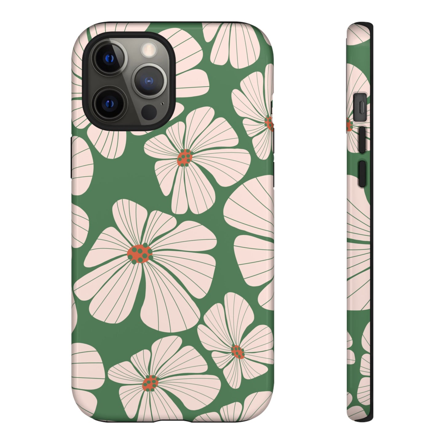 Retro Floral Abstract Phone Case – Vintage 70s & 80s Aesthetic for iPhone & Samsung - JGUS