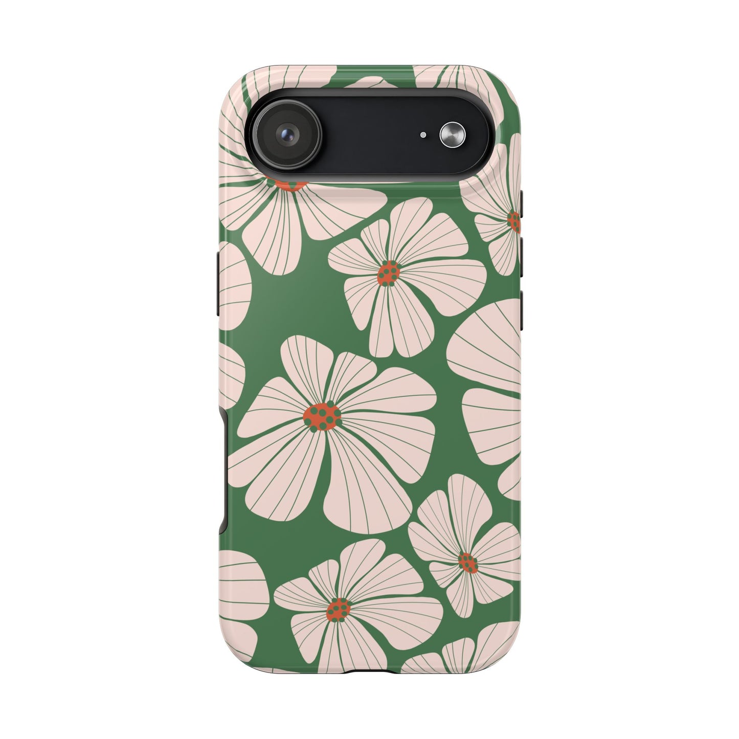 Retro Floral Abstract Phone Case – Vintage 70s & 80s Aesthetic for iPhone & Samsung