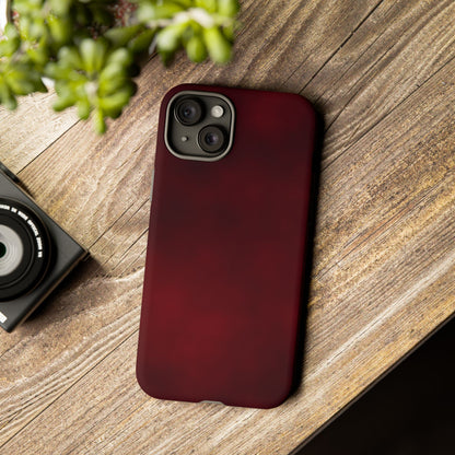 Vintage Burgundy Cherry Phone Case – Elegant Floral Design for iPhone 17 & Samsung Galaxy | Tough Protective Cover - JGUS